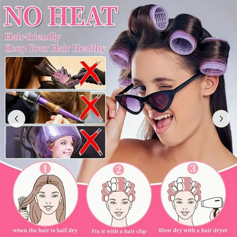 Air Bangs Curling Tube Large Cosmetic Bag Curler Set Bangs Curling Hair Diva Peaceful Pleasures Health and Wellness