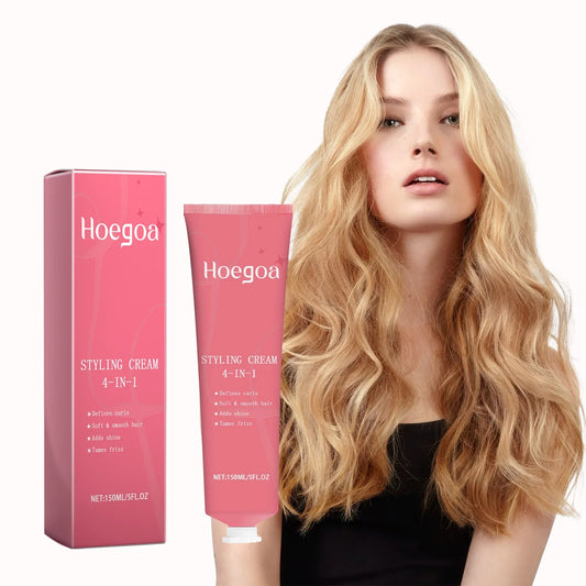 HOEGOA 4-in-1 Hair Styling Cream | Curl Define & Frizz Control Hair Styling Cream Oasis Select