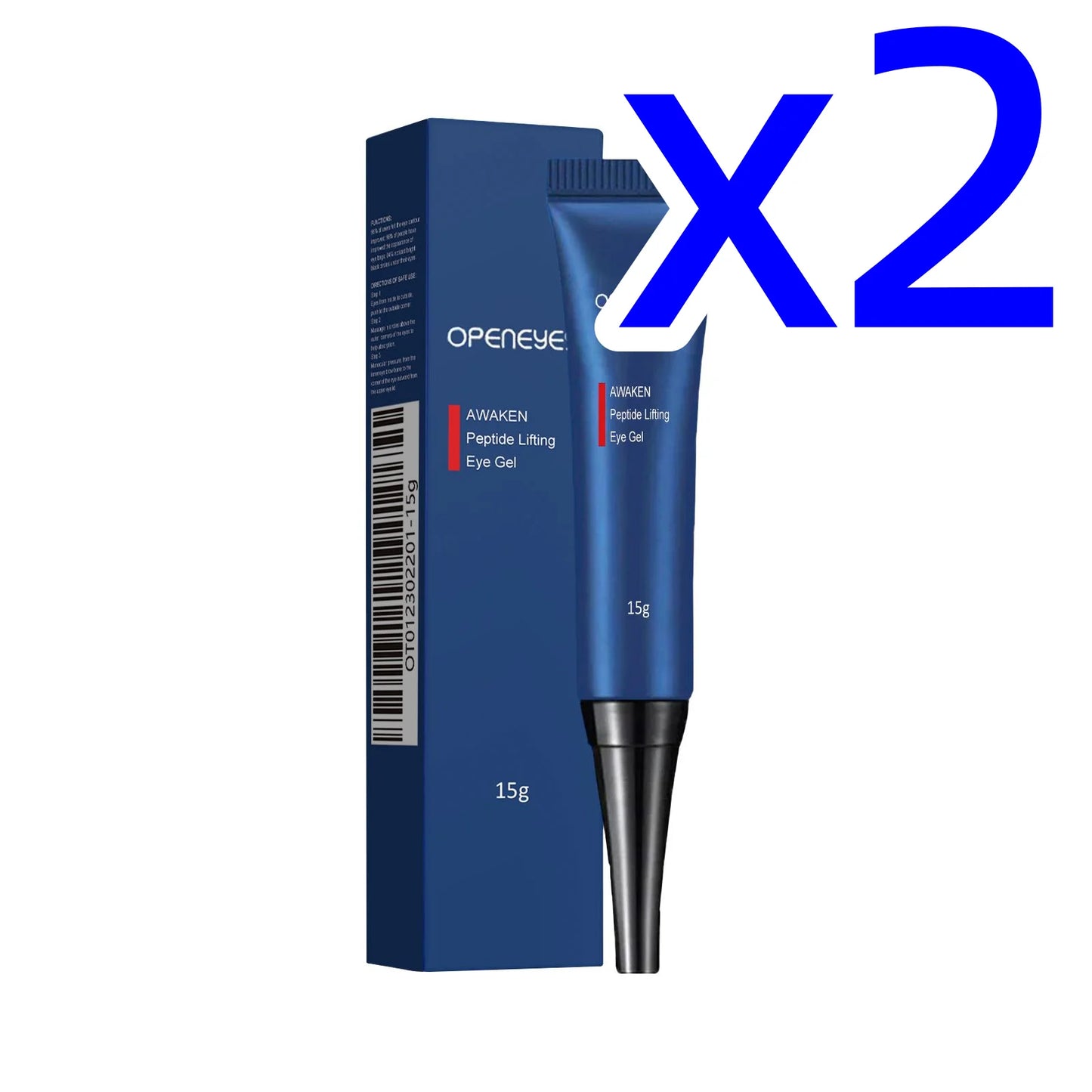Retinol Eye Cream Fade Eye Bags Smooth Wrinkles Reduce Dark Circles Lift Firm Skin Hydrate Nourish Men Daily Use Eye Firm Cream Peaceful Pleasures Health and Wellness 15g Boxed X 2PCS