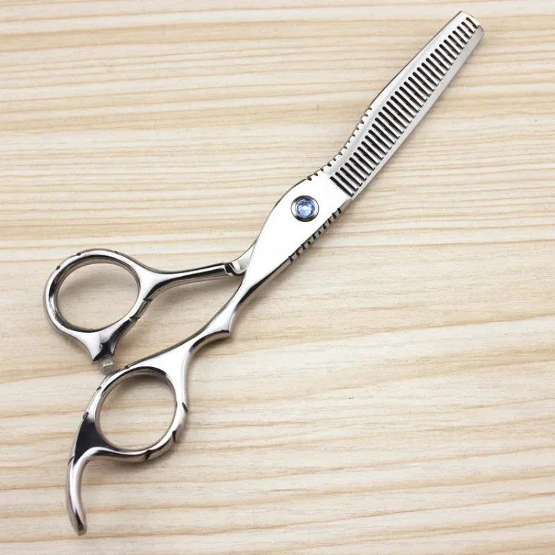 Professional 440c 6 Inch Sapphire Hair Scissors Set Hair Clipper Cutting Scissor Barber Thinning Shears Hairdressing Scissors Peaceful Pleasures Health and Wellness