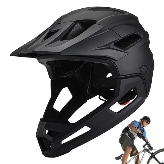 Full Face Mountain Bike Helmet – Detachable Chin Guard Adult Full Face Bike Helmet Peaceful Pleasures Health and Wellness