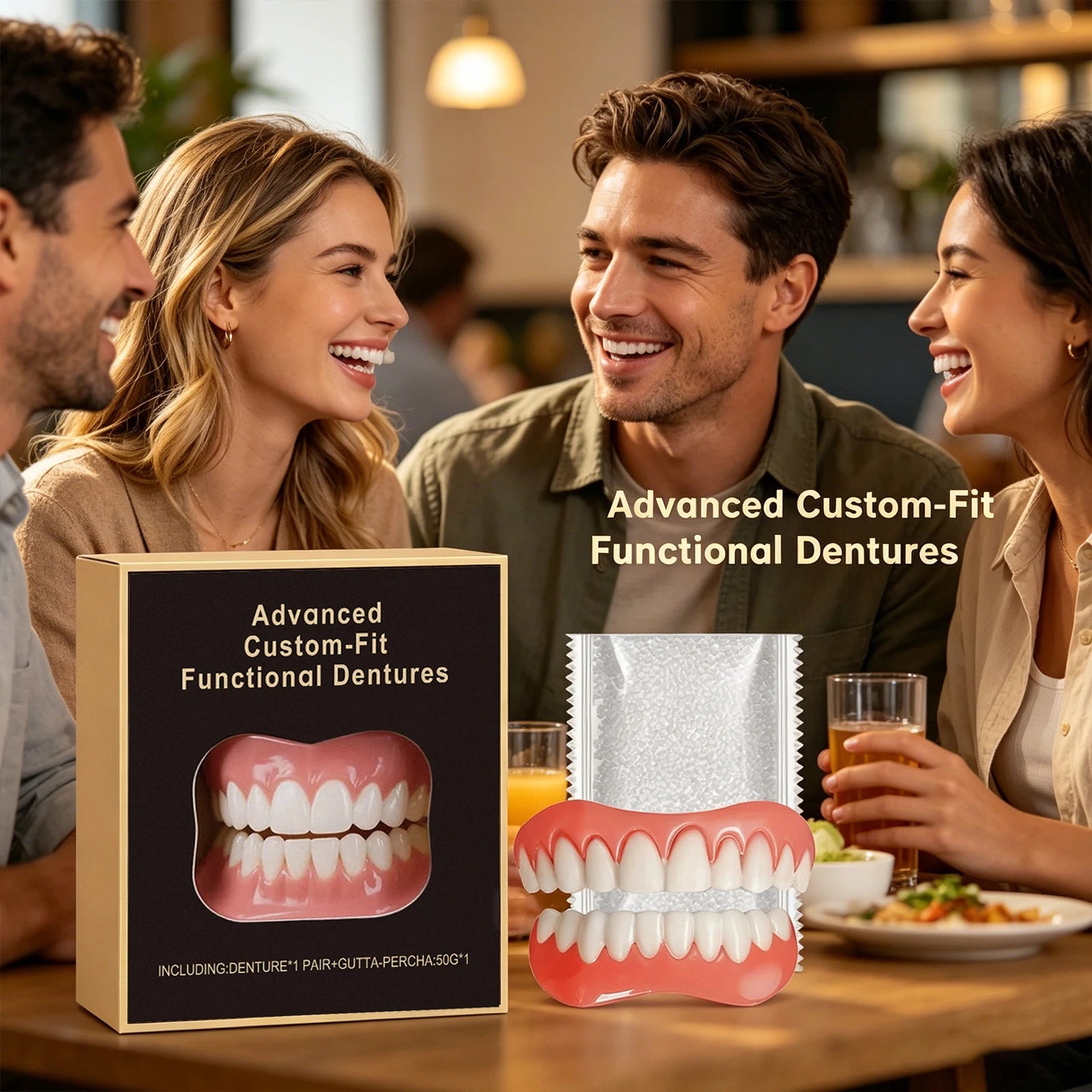 Denture Modification Kit | Fill Tooth Gaps & Fake Teeth Set Denture Modification Kit Peaceful Pleasures Health and Wellness