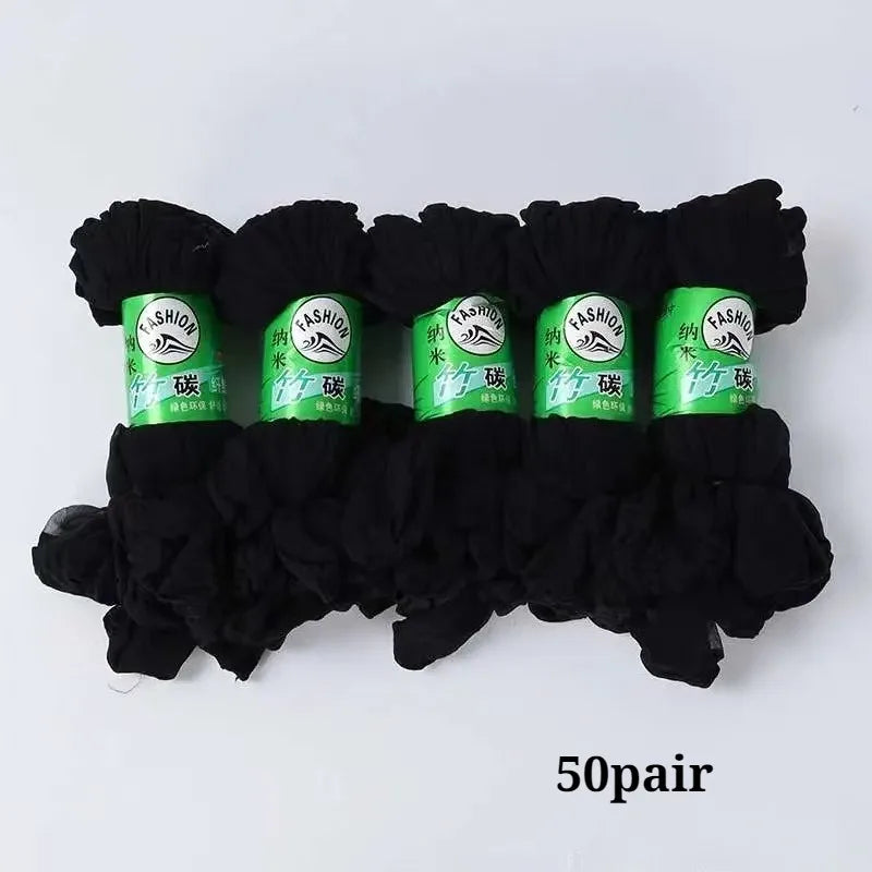 Women's Ultrathin Transparent Nylon Ankle Socks | 10–100 Pairs