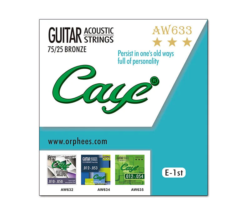 Cross Caye Folk Guitar String 1 2 3 4 5 6 Single Strings Loose