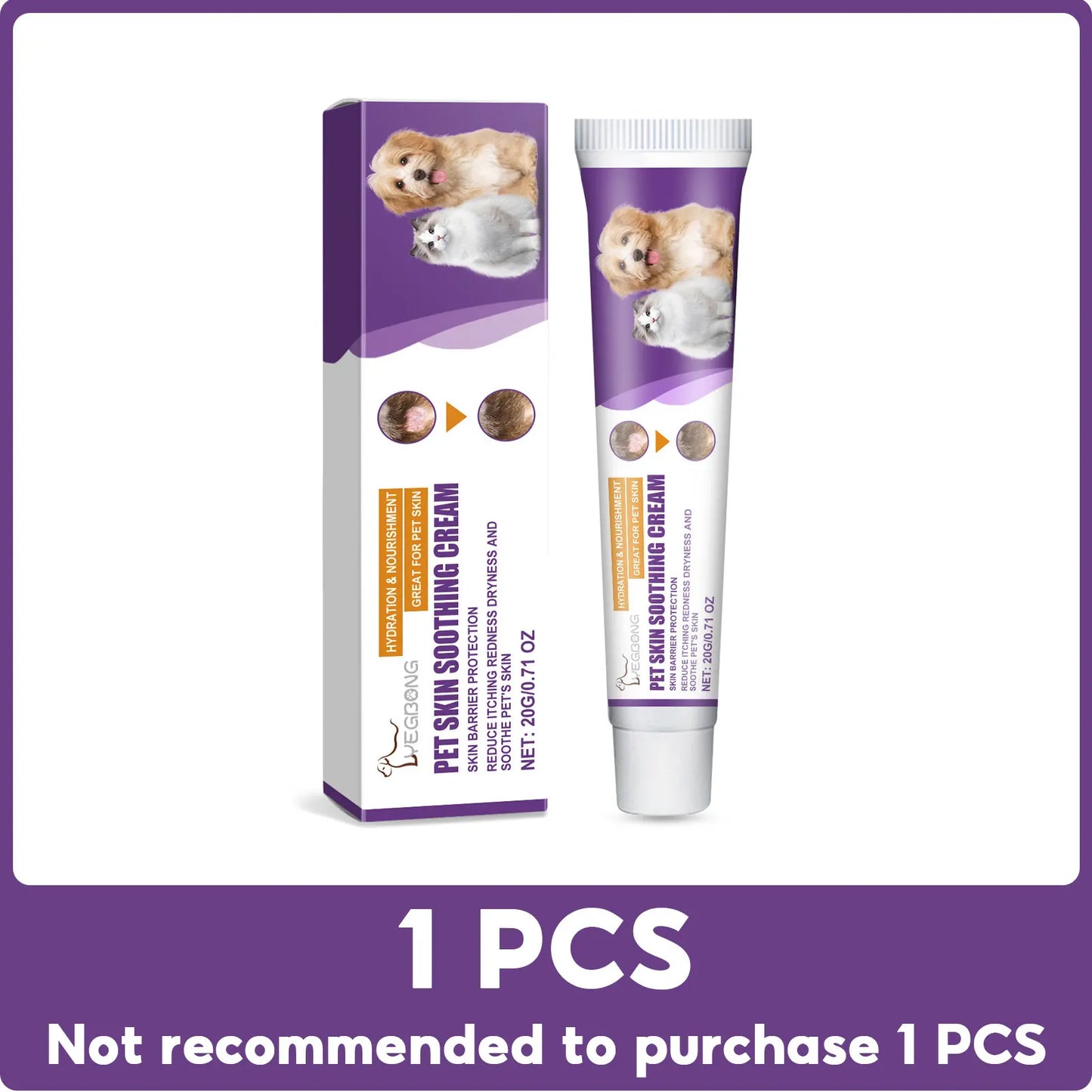 Yegbong Pet Skin Repair Cream | Dry Skin, Wart & Itch Relief
