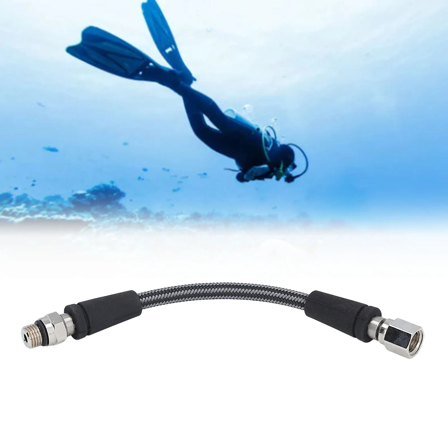 Diving Pressure Regulator Hose Professional Carbon Fiber Woven