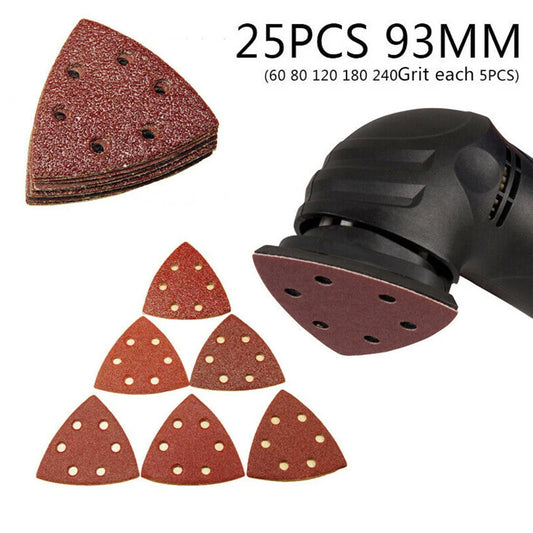 Triangle Sandpaper Sander Hook Sanding Disc Abrasive Tools Grit Power Peaceful Pleasures Health and Wellness Default Title