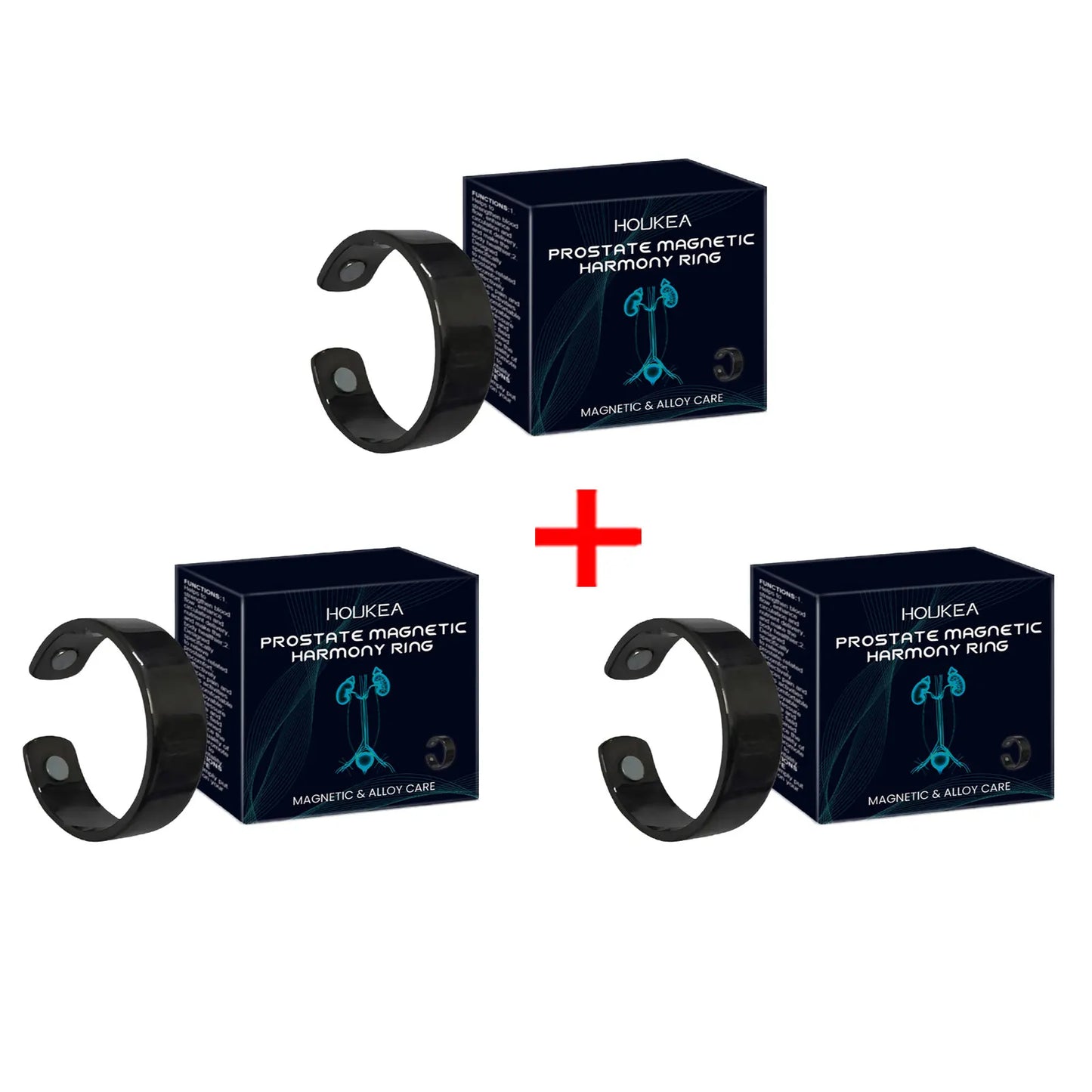 HOUKEA Magnetic Wellness Ring – Men's Vitality & Circulation