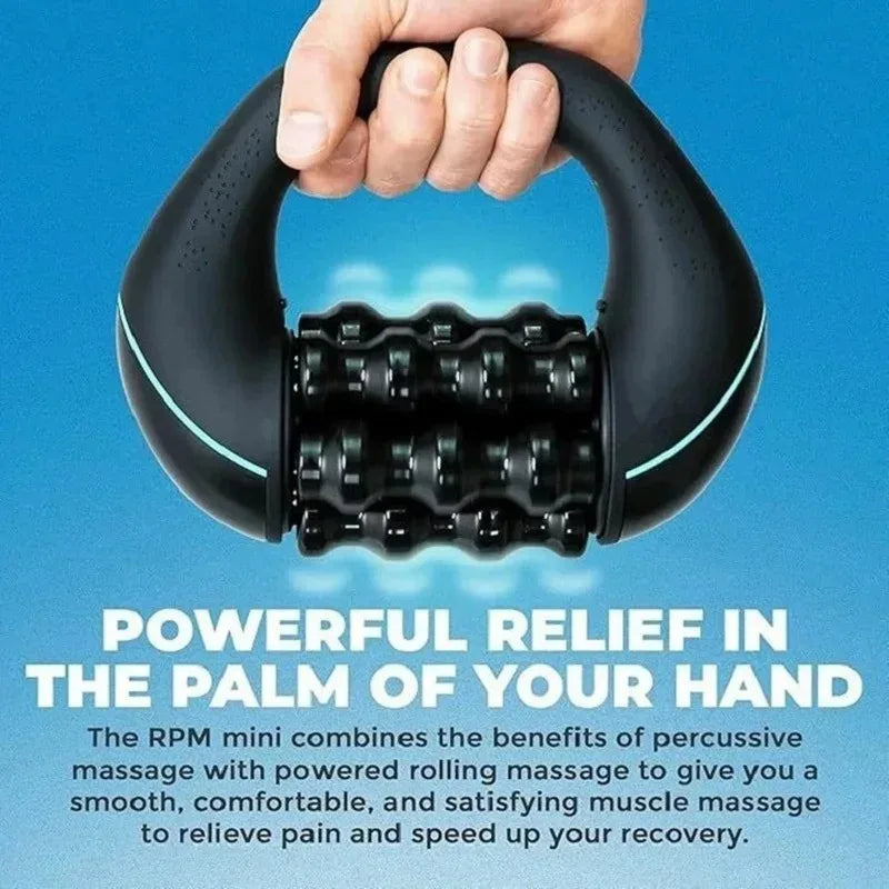 Whole Body Silicone Roller Massager Handheld Electric Muscle Relaxation Fascia Massage Roller Pain Relief Peaceful Pleasures Health and Wellness