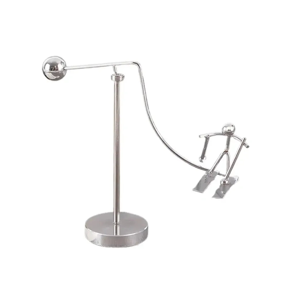 Ferris Wheel Perpetual Motion Apparatus Creative Rotating Simple Newton Pendulum Ball Physical Magnetic Balance Wobbler Gifts Peaceful Pleasures Health and Wellness ski man