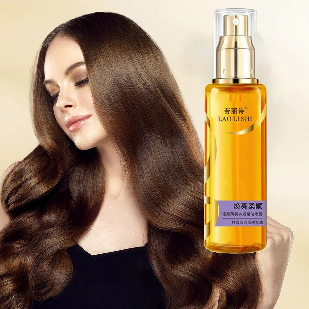 1/2/3PCS Shine Hair Serum for Dry Hair,Lightweight Hair Oil Hydrating Mist For Split Ends, Frizzy Hair & Flyaways,Hair Oil Spray Peaceful Pleasures Health and Wellness