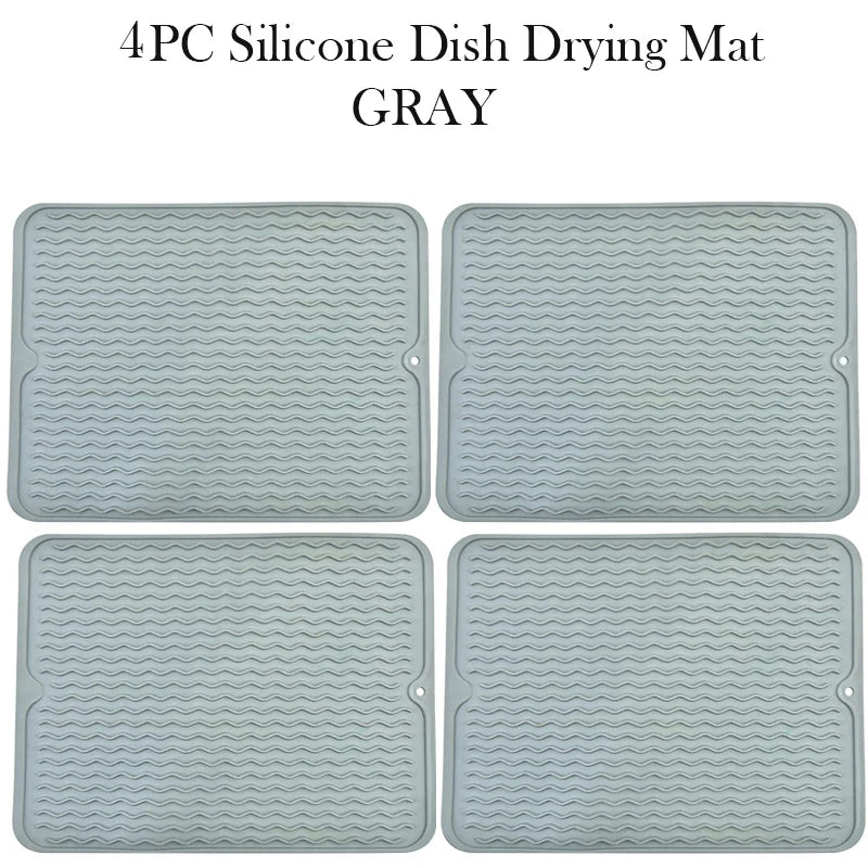 Silicone Dish Drying Mat – Heat Resistant Anti-Slip Sink Mat