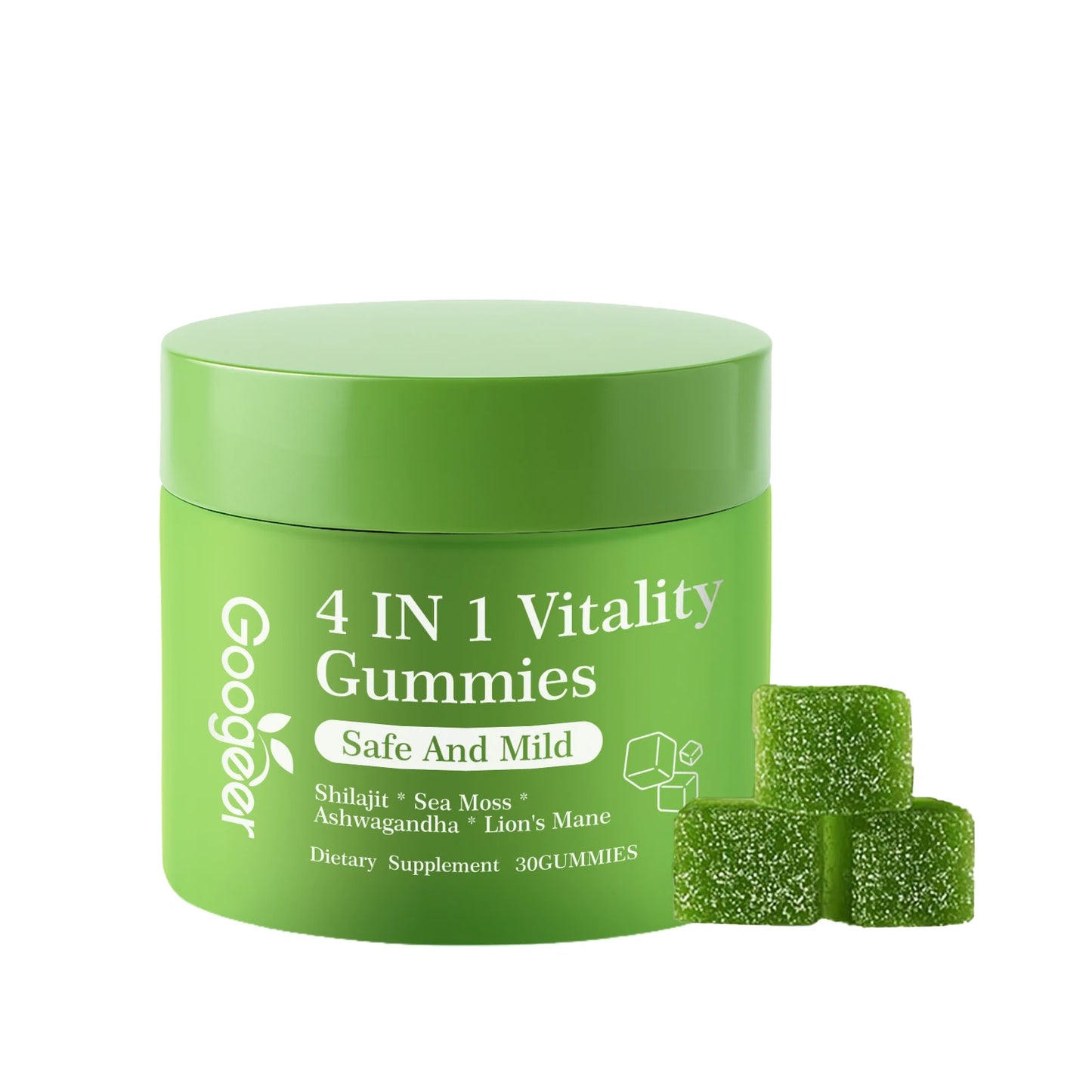 4-in-1 Vitality Gummies: Shilajit, Sea Moss, Ashwagandha & Lion's Mane