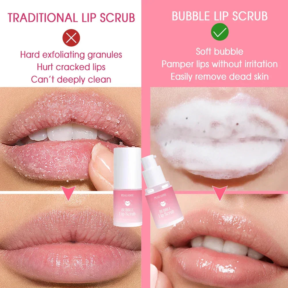 Bubble Lip Scrub – Exfoliating & Moisturizing Lip Care Peaceful Pleasures Health and Wellness