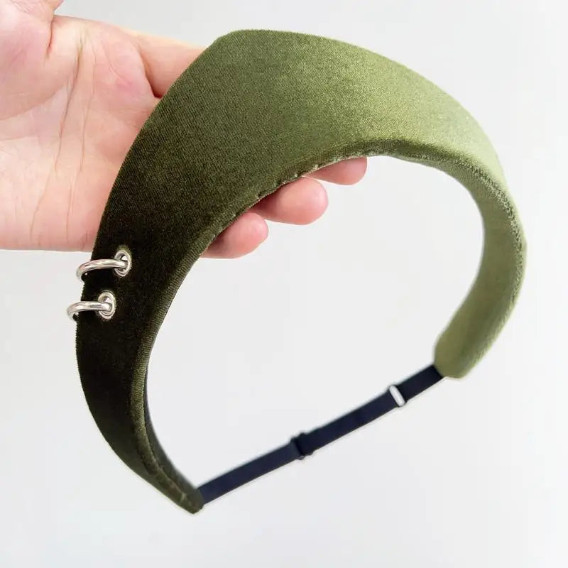 Crown Velvet Headband – Retro Hair Accessory for Women & Girls