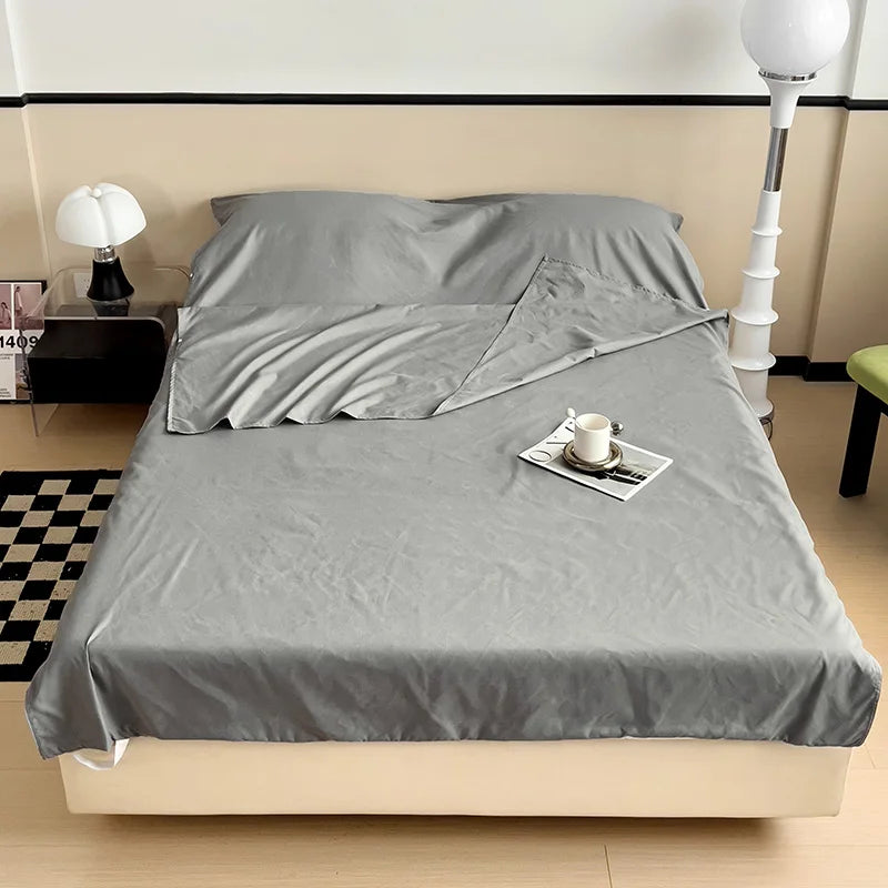 Portable 3-in-1 Travel Bed Sheet Set | Flat Sheet & Pillowcase