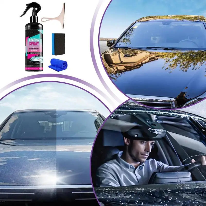 Coating Agent Spray Car Wax Renewal Agent Polish Coat Spray Quick Detailing Spray Polisher Refurbish Agent High Protection Coats Peaceful Pleasures Health and Wellness