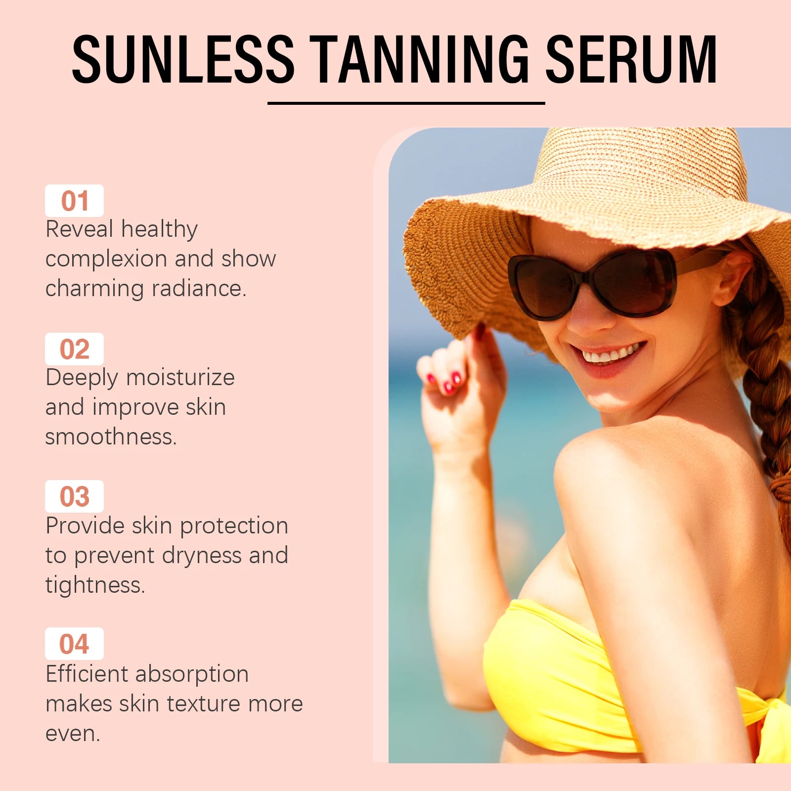 Herbal Sunless Self-Tanning Spray – Natural Bronzer Face & Body Peaceful Pleasures Health and Wellness