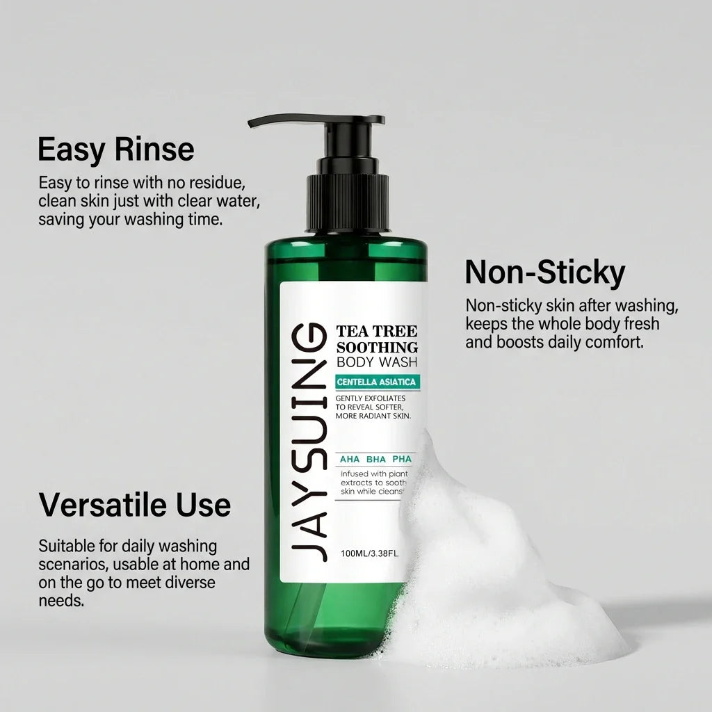Tea Tree Body Wash – AHA BHA Exfoliating Shower Gel