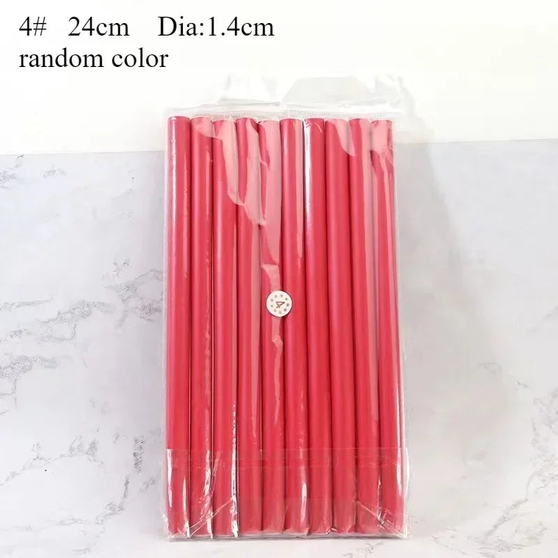 Flexible Hair Curling Rod Hair Curler Makers Soft Foam Bendy Twist Curls Flexi Rollers Styling Tools Hair Roller Peaceful Pleasures Health and Wellness random color 1.4cm