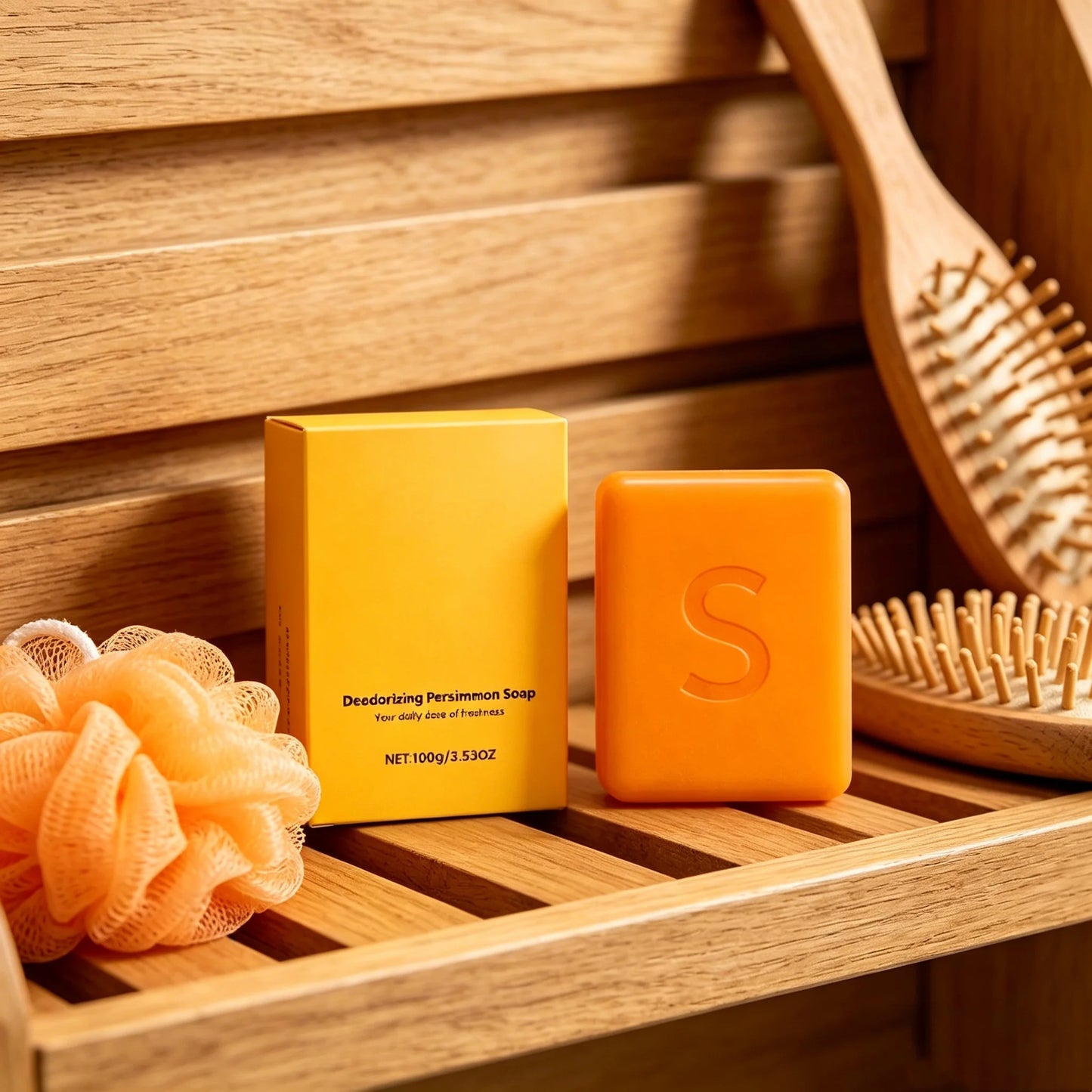 Persimmon Body Brightening Cleansing Soap 100g | Handmade Bar
