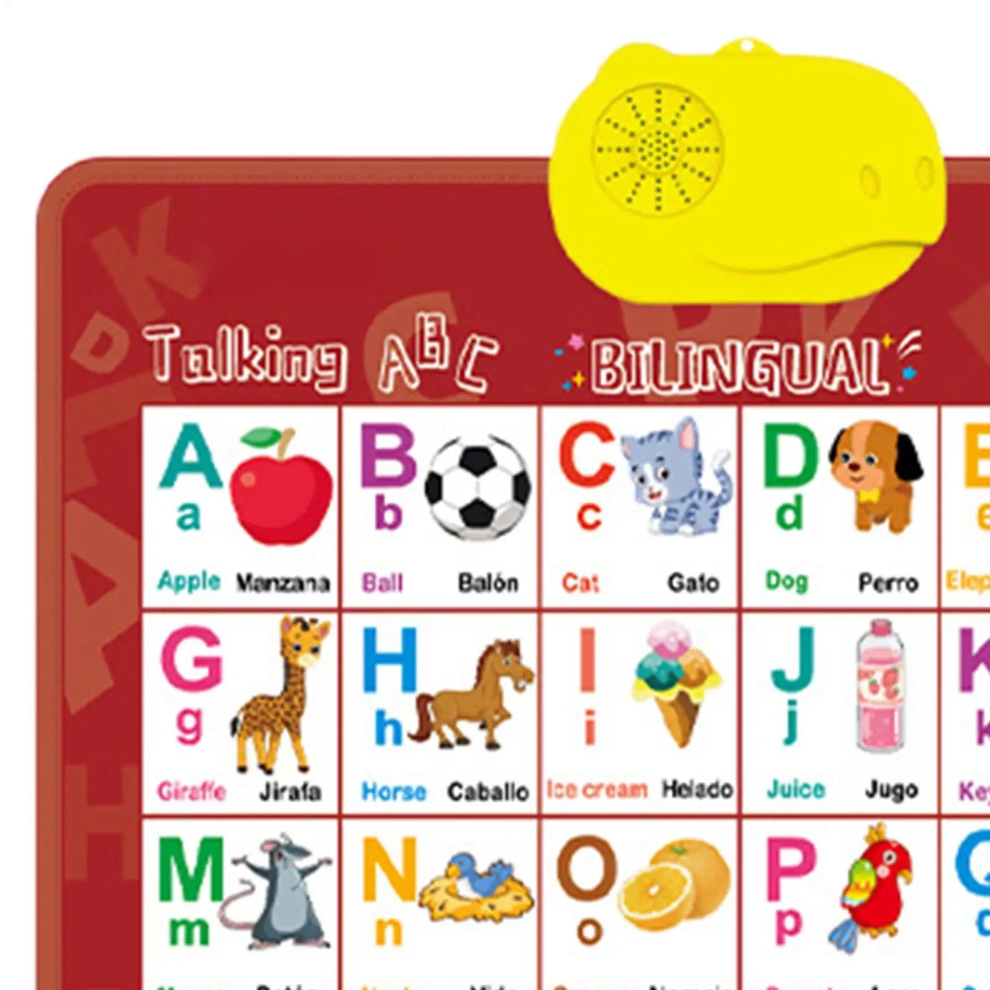 Bilingual Talking Wall Chart – English & Spanish Toddler Toy