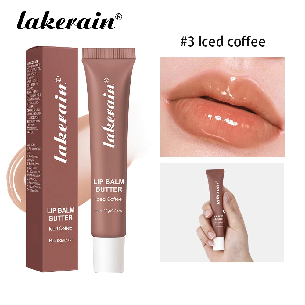 Butter Lip Balm Moisturizing Lip Gloss Oil Long Lasting Nourishes Smoothing Deep Hydration Daily Care Butter Lip Balm Makeup Peaceful Pleasures Health and Wellness Iced Coffee