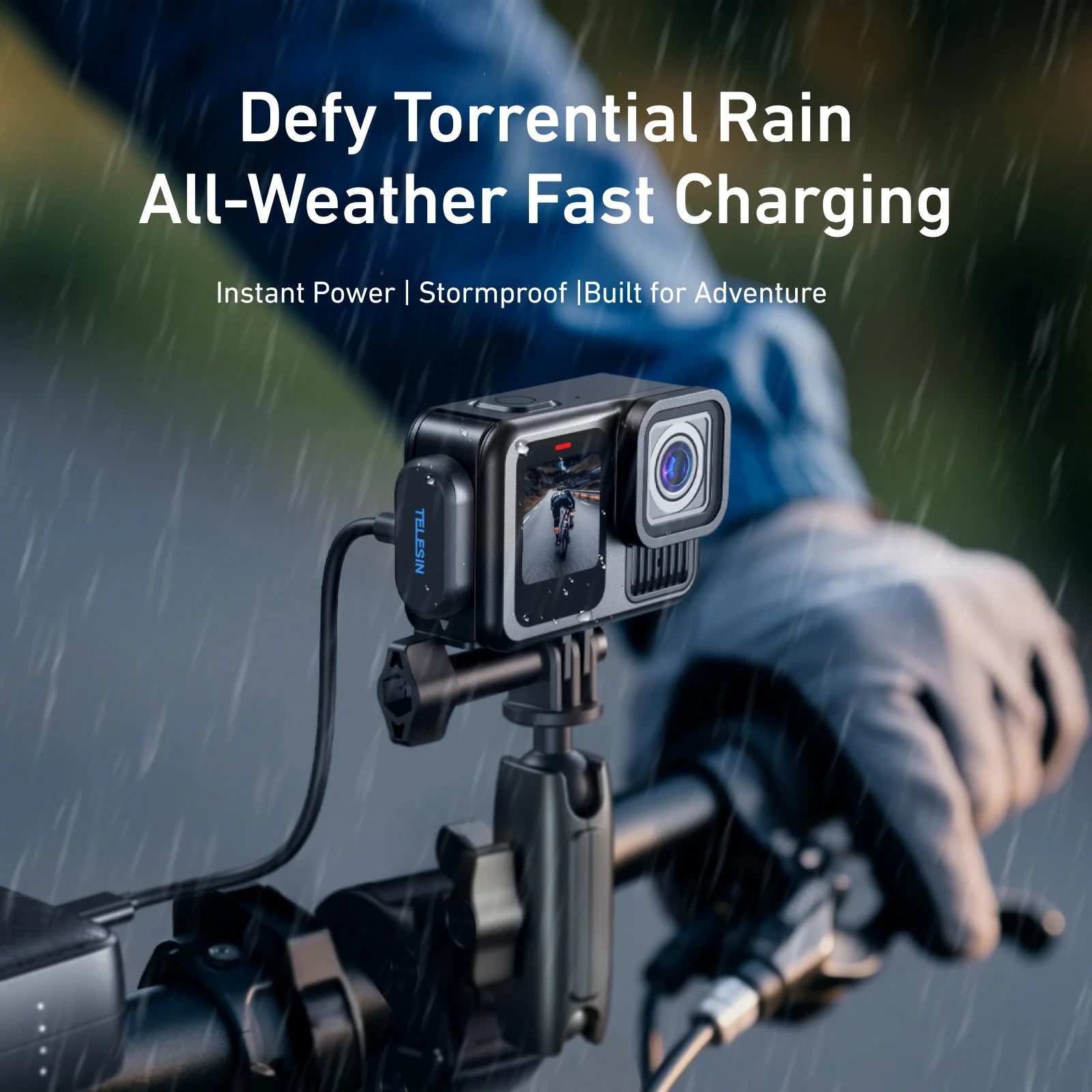 TELESIN Magnetic Waterproof Charging Side Cover Cable KIT For Gopro hero 9 10 11 12 13 Type-C Charging Cover Port Easy Removable Peaceful Pleasures Health and Wellness