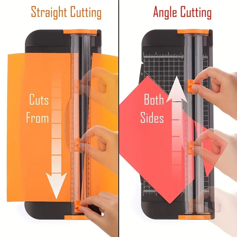 A4 Paper Cutter 12 Inch Precision Paper Trimmer with Hidden Safety Blade for Photo Scrapbook Office School Home DIY Craft Tool Peaceful Pleasures Health and Wellness