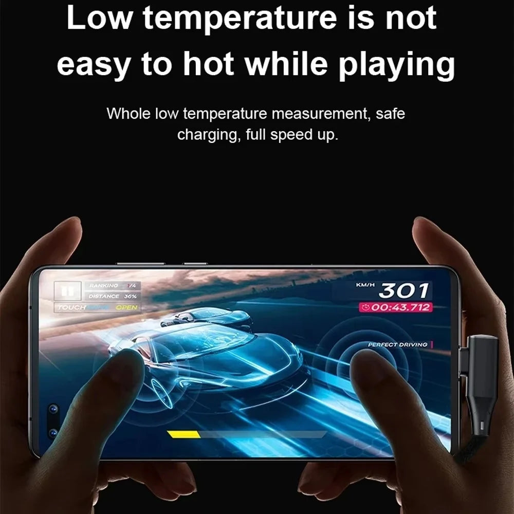 120W 6A Right Angle Type C Cable PD Fast Charging Nylon Braided 480Mbps Data Cord USB-A/C to C For Samsung Xiaomi Huawei Gaming Peaceful Pleasures Health and Wellness