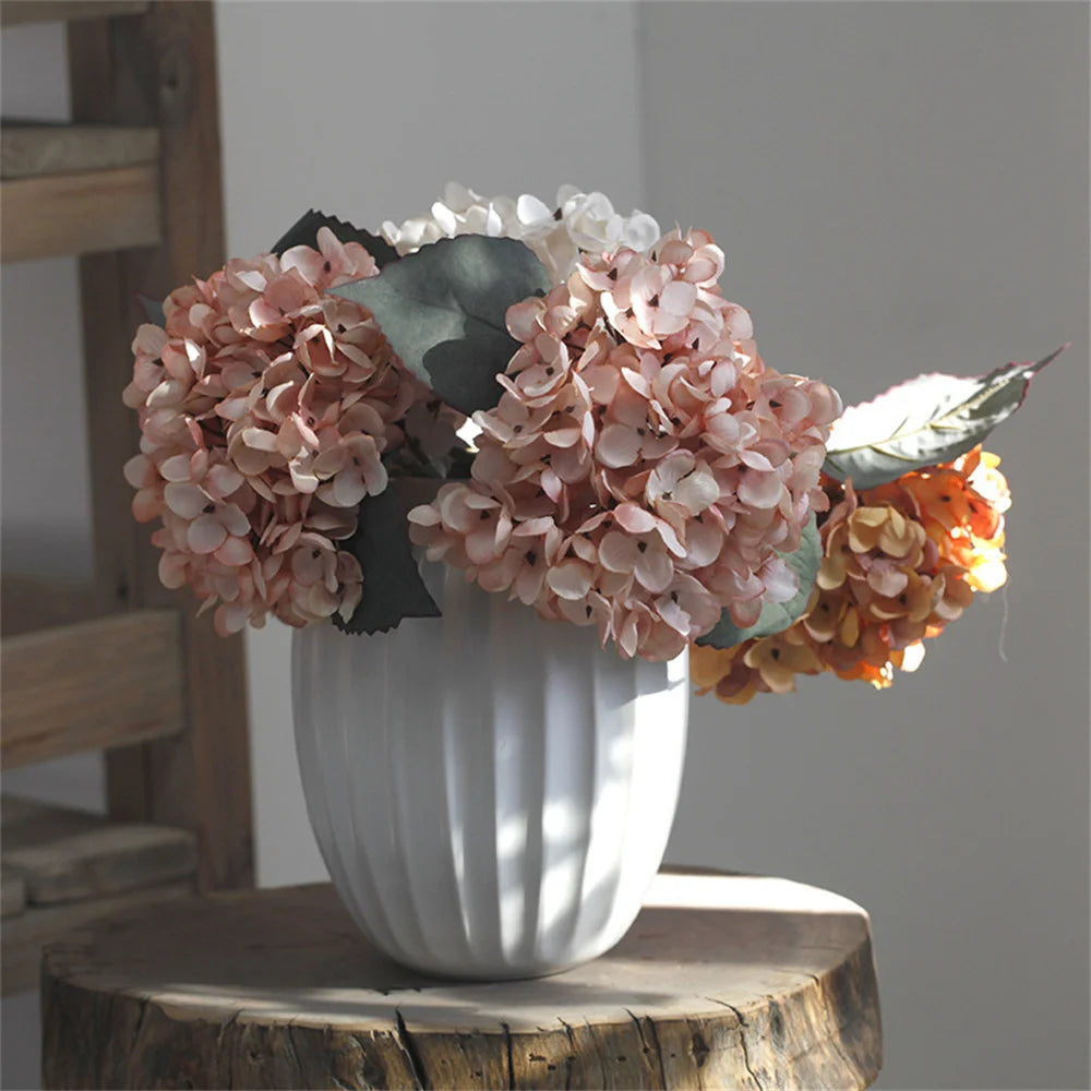 Silk Hydrangea Artificial Flowers Bundle | Wedding & Home Decor