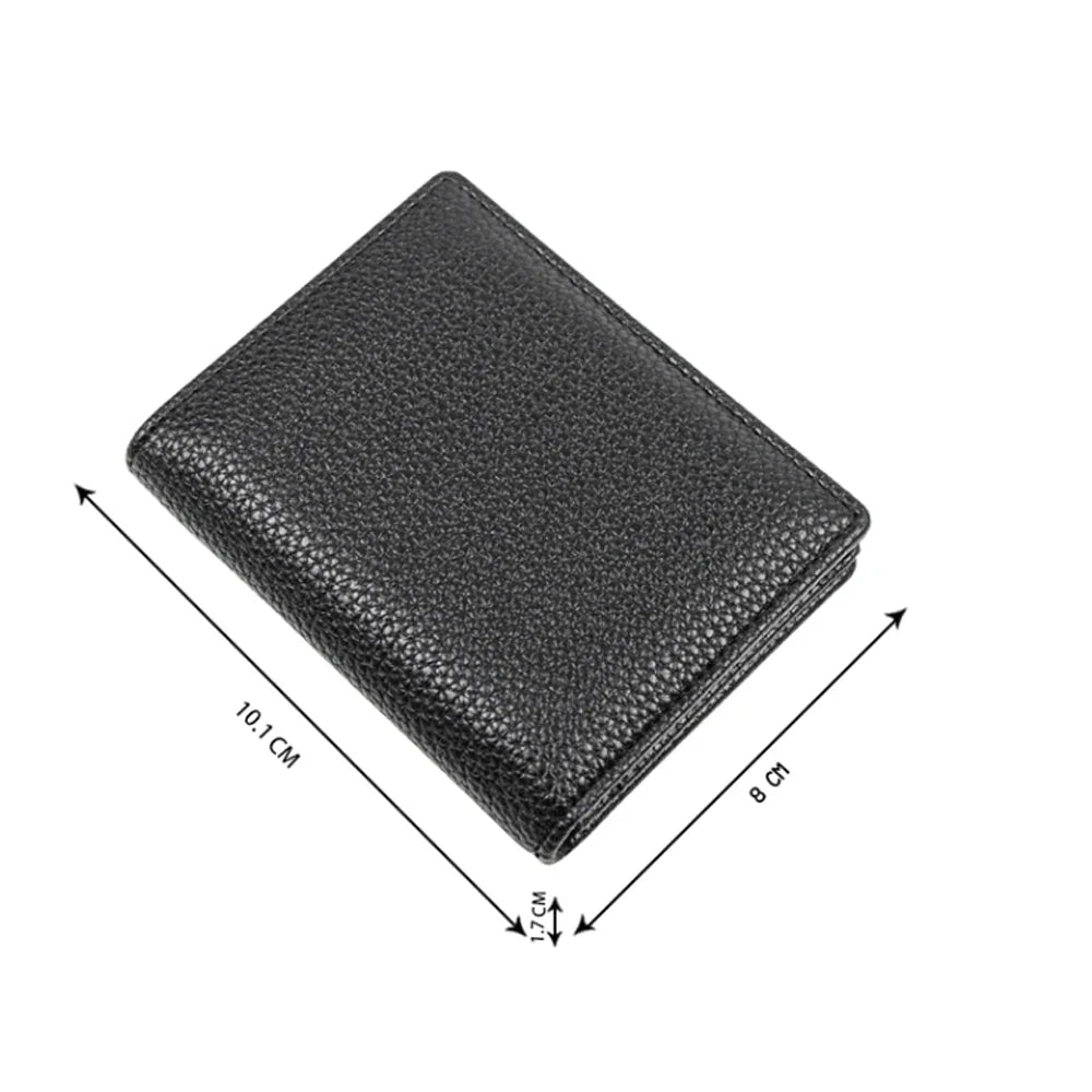 Genuine Leather Business Card Holder – Slim Wallet for Men & Women