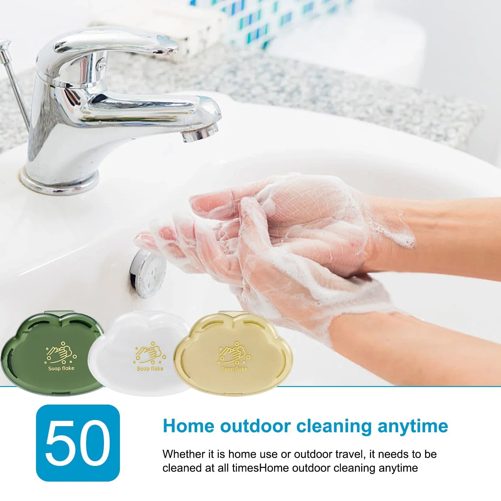 Disposable Soap Paper Travel Hand Soap Tablets Mini Paper Travel Camping Peaceful Pleasures Health and Wellness