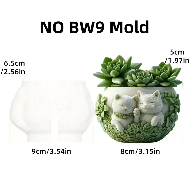 Windmill Town Silicone Mold – Resin Succulent Pot & Storage Box