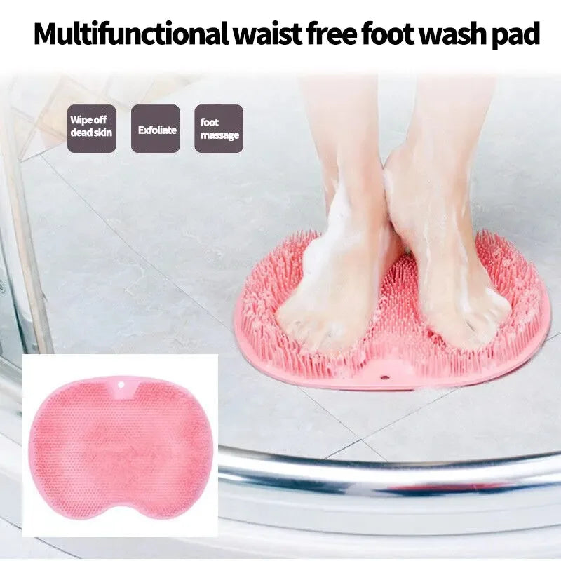 Silicone Foot Scrubber Massage Pad – Non-Slip Bath Mat