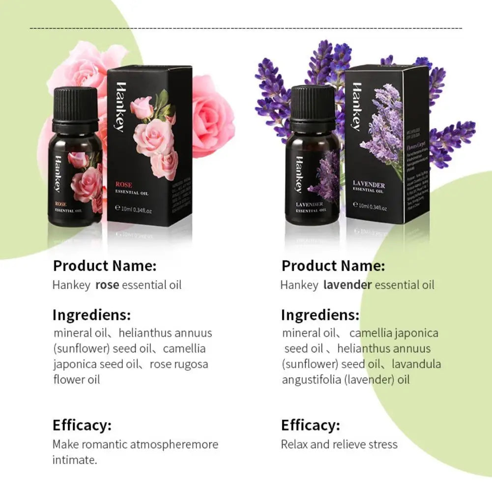10ml Pure Essential Oils – Lavender, Eucalyptus & More