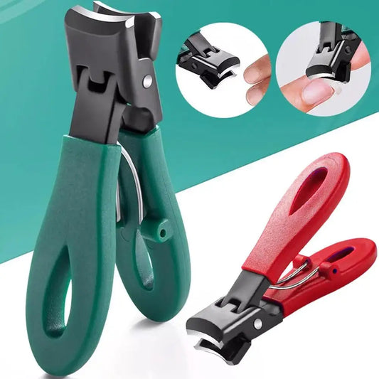 Ultra Sharp Stainless Steel Nail Clipper | Wide Jaw Anti-Splash Nail Clipper Peaceful Pleasures Health and Wellness
