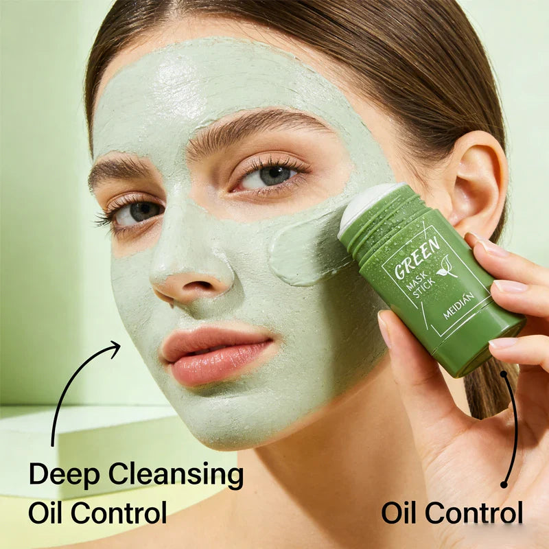 Green Tea & Eggplant Mud Mask Stick – Deep Clean & Moisturize