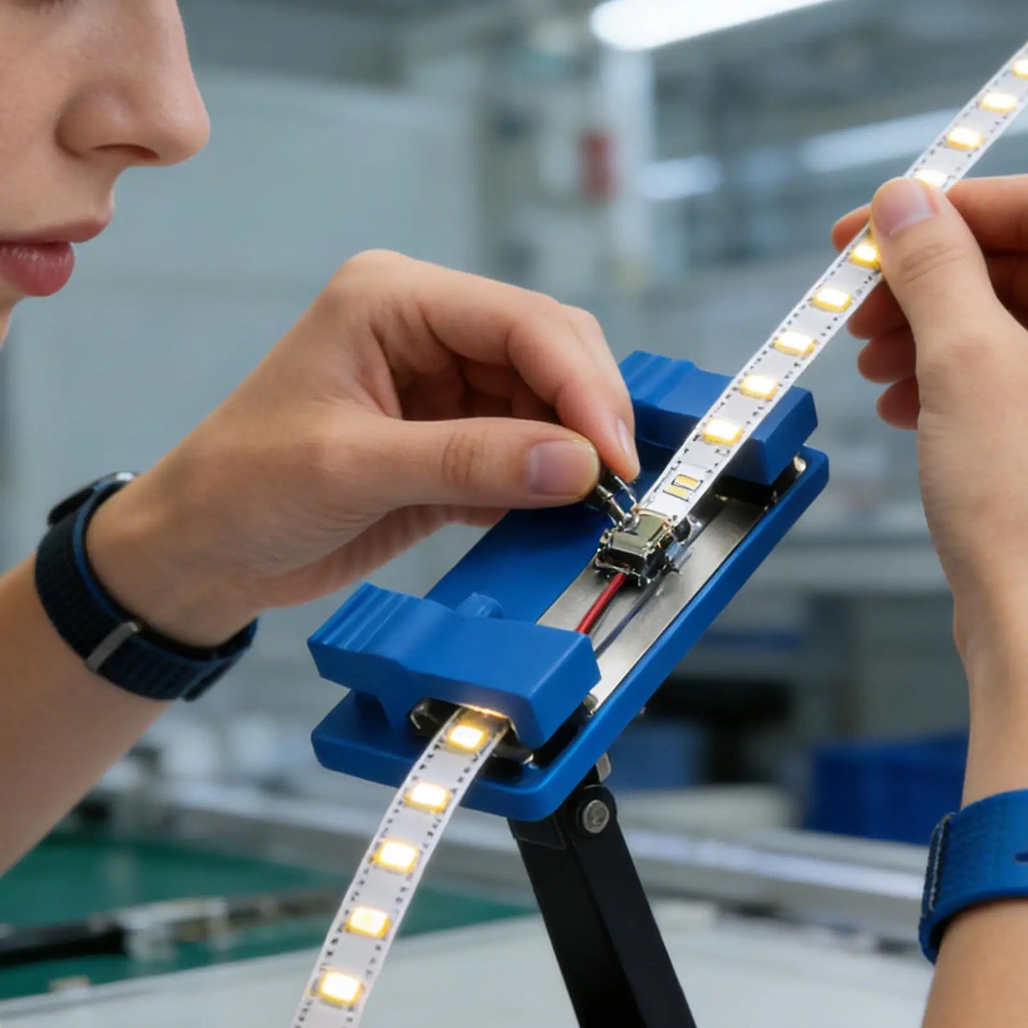 LED Soldering Station – Non-Slip Circuit Welding Wire Fixture