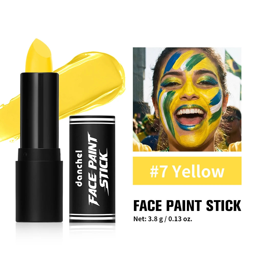 Face Body Paint Stick Eye Black Softball Football Baseball Sports Non-Toxic Hypoallergenic for Halloween SFX Makeup Cosplay Jok Peaceful Pleasures Health and Wellness 7Yellow