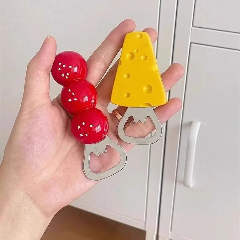 Kawaii Bottle Opener Fridge Magnet & Keychain | Cute Kitchen Gift