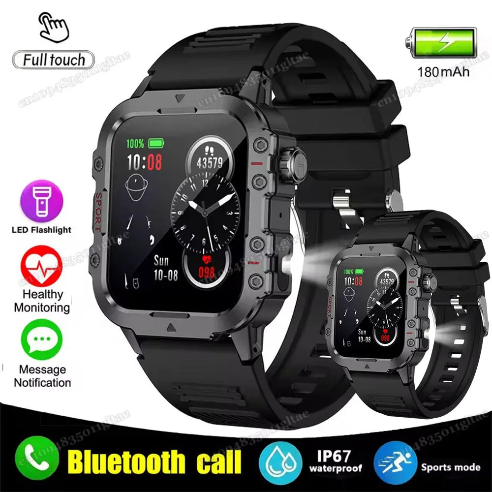 2025 New SmartWatch Men For Women Militray Outdoor GPS Track Sport Watches Heart Rate Sleep Waterproof Smart Watch IOS Android Peaceful Pleasures Health and Wellness 2Bk Smartwatch