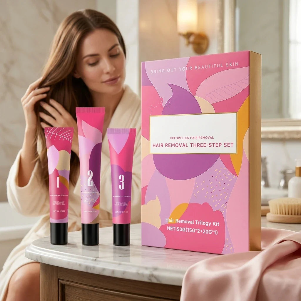 Painless Hair Removal Cream Kit – Face & Body Depilatory