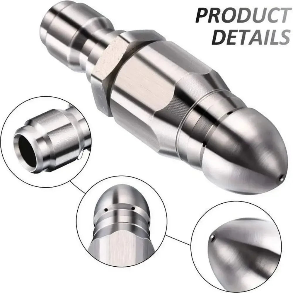 Sewer Jetter Nozzle Kit – 1/4" Quick Connect, 5000 PSI Rated