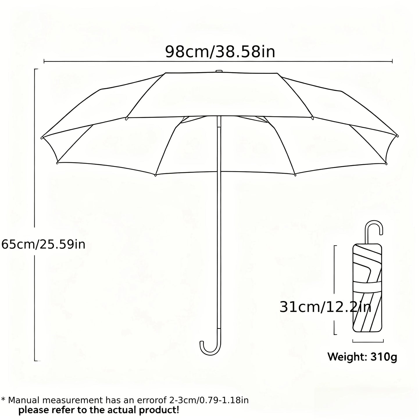 Korean Polka Dot UV Folding Parasol | Sun & Rain Umbrella Folding UV Parasol Peaceful Pleasures Health and Wellness