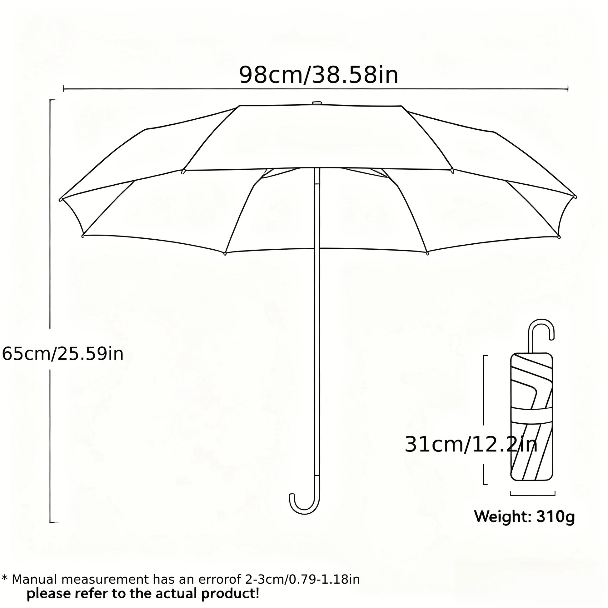 Korean Polka Dot UV Folding Parasol | Sun & Rain Umbrella Folding UV Parasol Peaceful Pleasures Health and Wellness