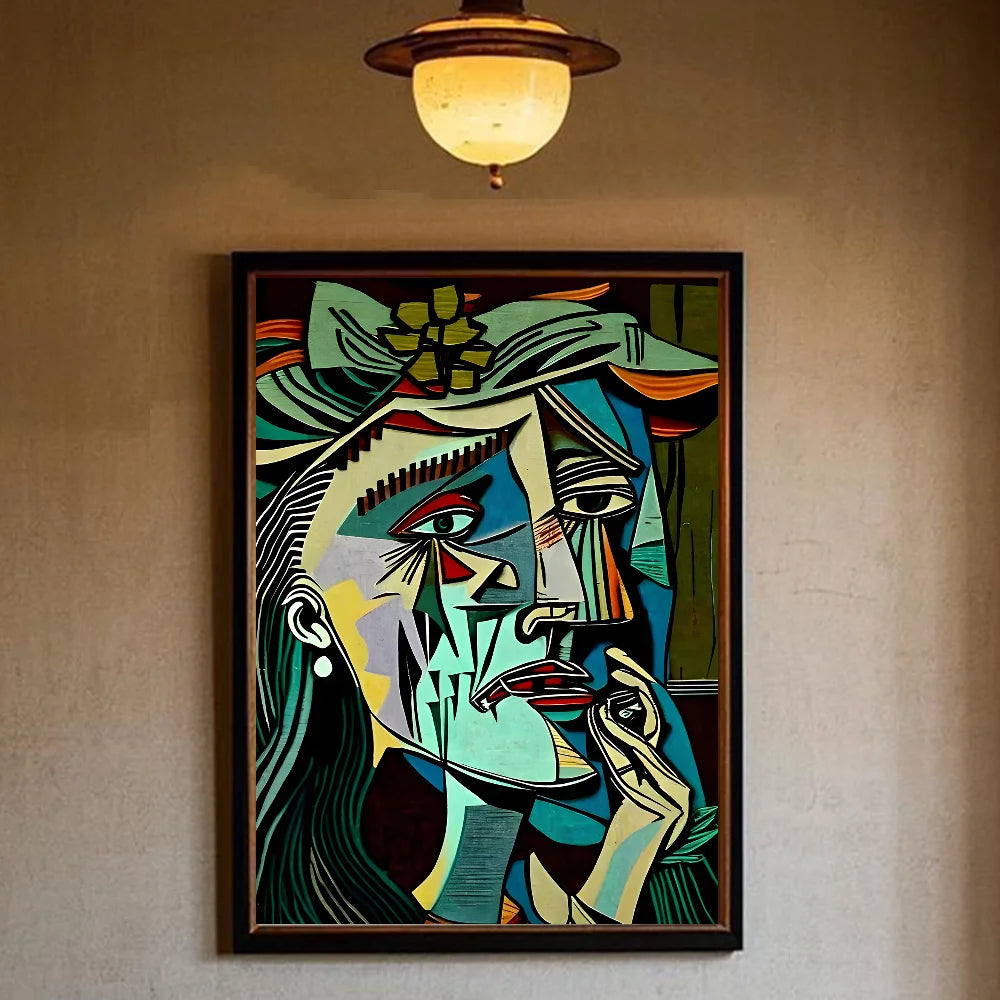 Picasso Abstract Art Wall Poster – Waterproof PVC Home Décor