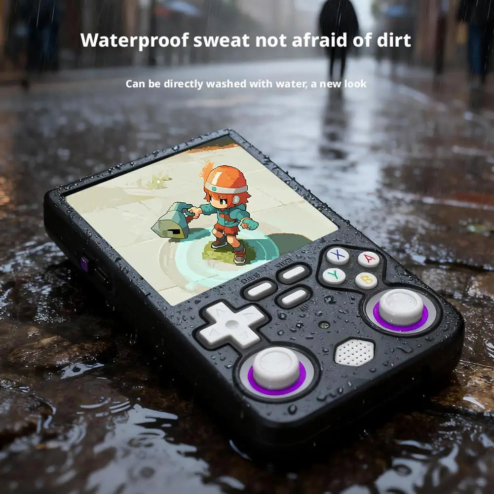 Silicone Case with Lanyard for R36 Ultra Handheld Game Console