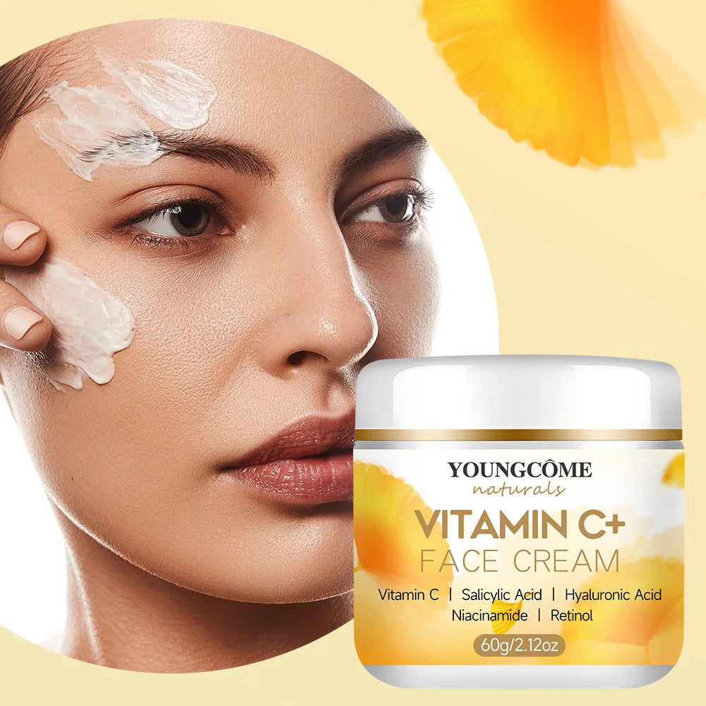YOUNGCOME Vitamin C Face Cream – Retinol & Hyaluronic Acid Vitamin C Face Cream Peaceful Pleasures Health and Wellness