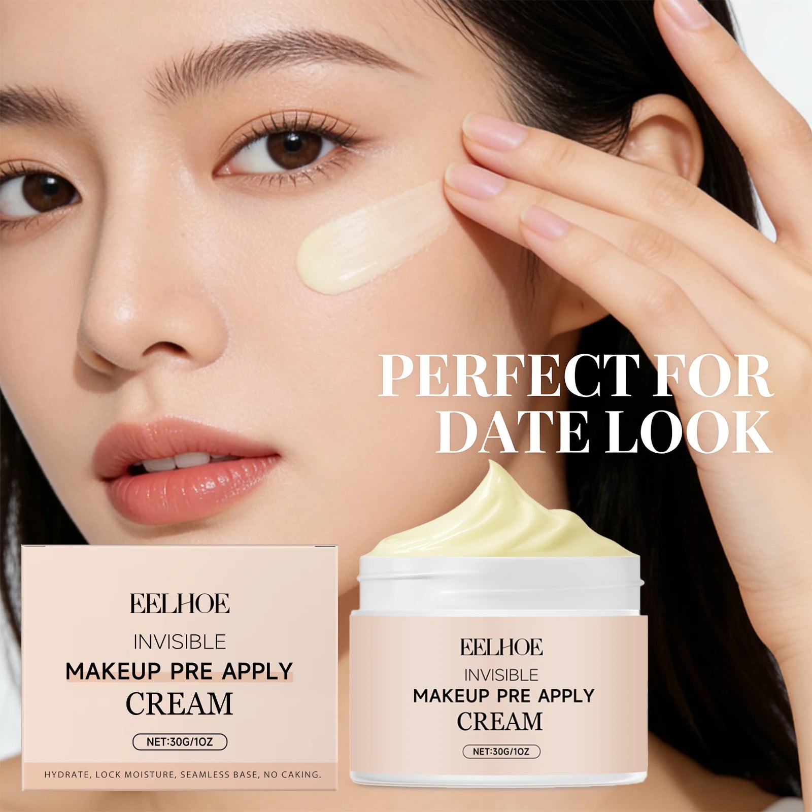 Pre Primer Invisible Makeup Waterproof Minimize Pore Brightening Skin Tone Natural Isolation Pre Apply Cream Primer Makeup 30g Peaceful Pleasures Health and Wellness